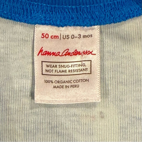 Hanna Andersson Baby Zip Shortie Sleeper Boys 0-3M 50 cm Girls Seagulls Organic - Picture 3 of 5